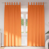 Firany blackout z kółkami 2 pcs Jasnopomarańczowy 225 x 140 cm