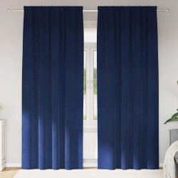 Zasłony zaciemniające 2 pcs Ciemnoniebieski 140 x 245 cm