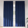 Zasłony zaciemniające 2 pcs Ciemnoniebieski 140 x 245 cm