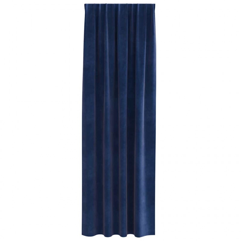 Zasłony zaciemniające 2 pcs Ciemnoniebieski 140 x 245 cm