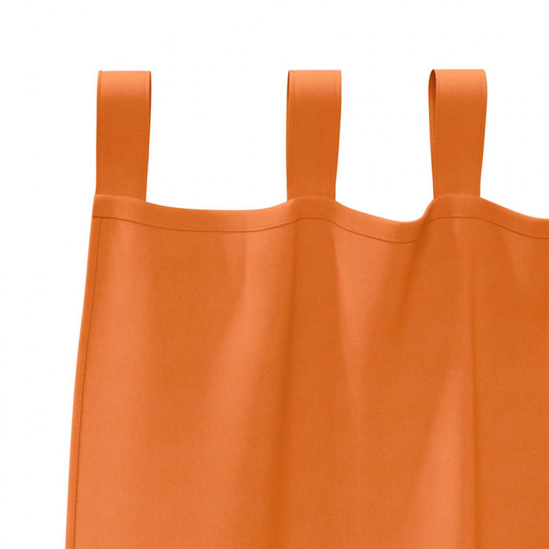 Firany blackout z kółkami 2 pcs Jasnopomarańczowy 245 x 140 cm