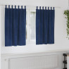 Zasłony zaciemniające 2 pcs Ciemnoniebieski 140 x 140 cm