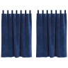 Zasłony zaciemniające 2 pcs Ciemnoniebieski 140 x 140 cm