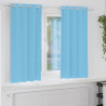 Firany blackout z kółkami 2 pcs Jasnoniebieski 175 x 140 cm