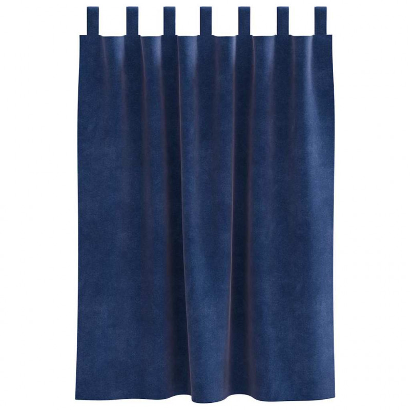 Zasłony zaciemniające 2 pcs Ciemnoniebieski 140 x 140 cm
