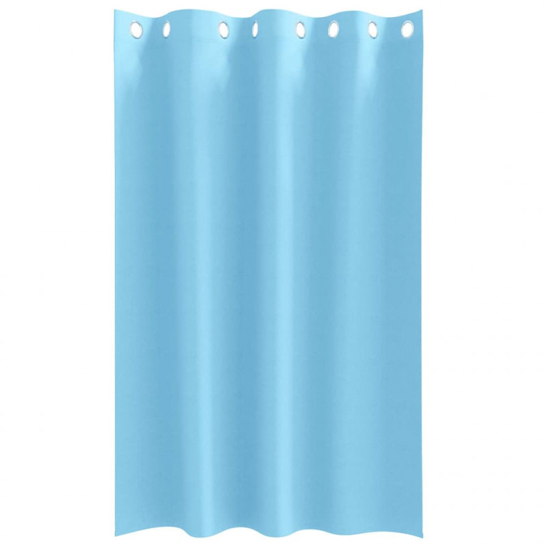 Firany blackout z kółkami 2 pcs Jasnoniebieski 175 x 140 cm