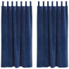 Zasłony zaciemniające 2 pcs Ciemnoniebieski 140 x 175 cm