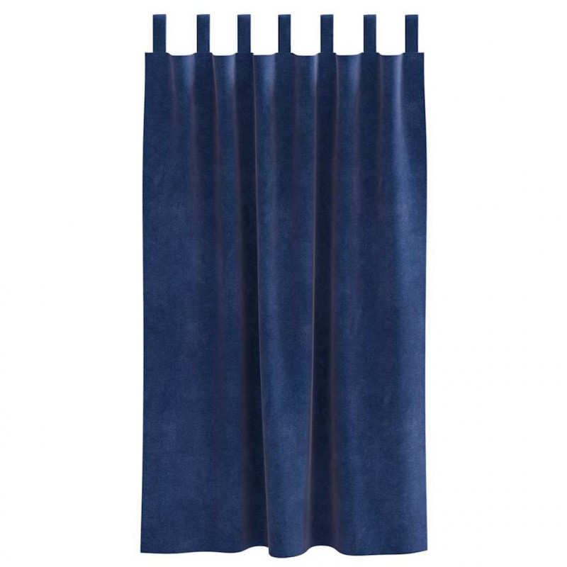 Zasłony zaciemniające 2 pcs Ciemnoniebieski 140 x 175 cm
