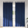 Zasłony zaciemniające 2 pcs Ciemnoniebieski 140 x 225 cm
