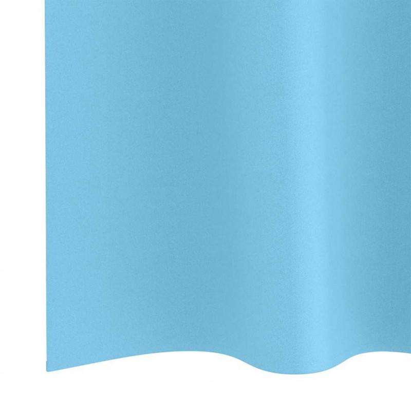 Firany blackout z kółkami 2 pcs Jasnoniebieski 260 x 140 cm