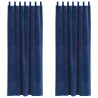 Zasłony zaciemniające 2 pcs Ciemnoniebieski 140 x 245 cm