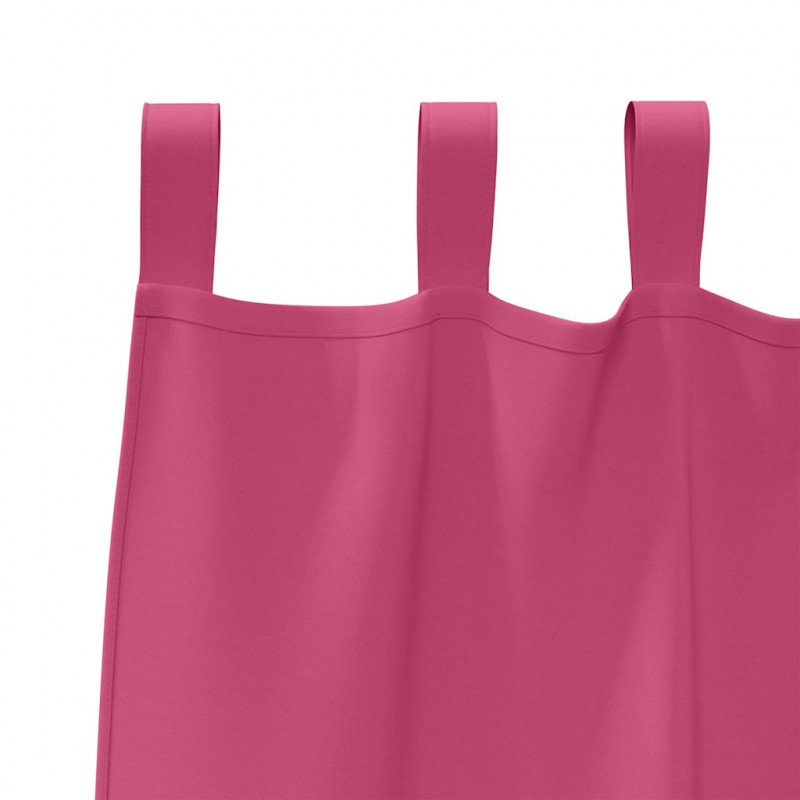 Firany blackout z kółkami 2 pcs Jasnoróżowy 245 x 140 cm