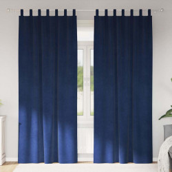 Zasłony zaciemniające 2 pcs Ciemnoniebieski 140 x 260 cm