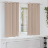 Firany blackout z kółkami 2 pcs Ciemnoszary 175 x 140 cm
