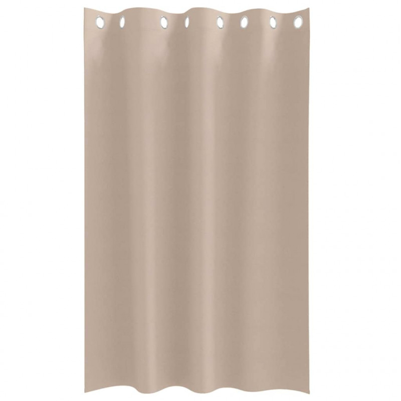 Firany blackout z kółkami 2 pcs Ciemnoszary 175 x 140 cm
