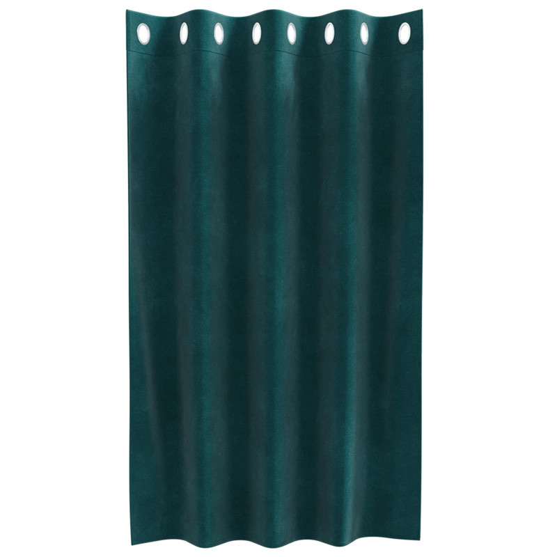 Zasłony zaciemniające 2 pcs Ciemna zieleń 140 x 140 cm Aksamit