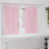 Firany blackout z kółkami 2 pcs Dziecięcy róż 140 x 140 cm