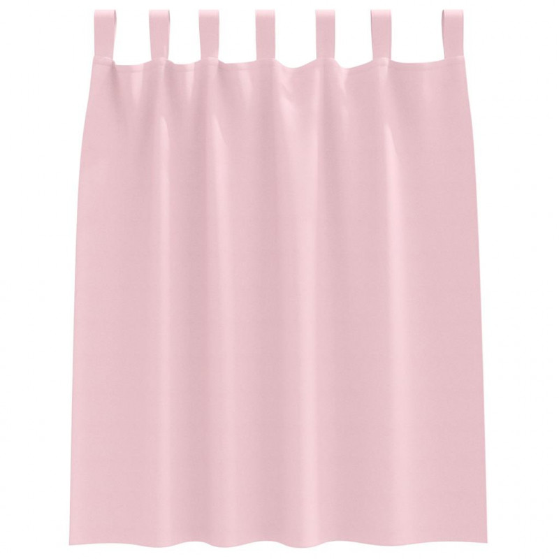 Firany blackout z kółkami 2 pcs Dziecięcy róż 140 x 140 cm