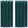 Zasłony zaciemniające 2 pcs Ciemna zieleń 140 x 175 cm Aksamit