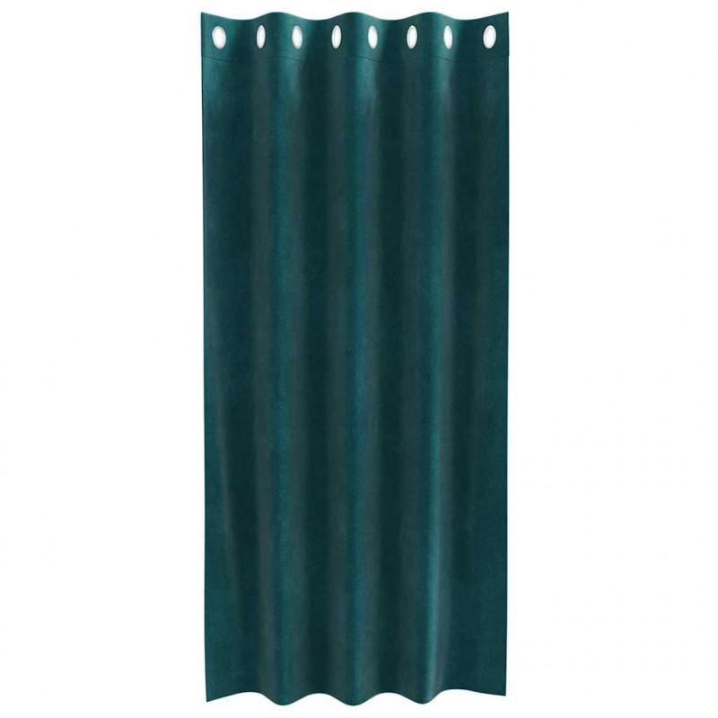 Zasłony zaciemniające 2 pcs Ciemna zieleń 140 x 175 cm Aksamit