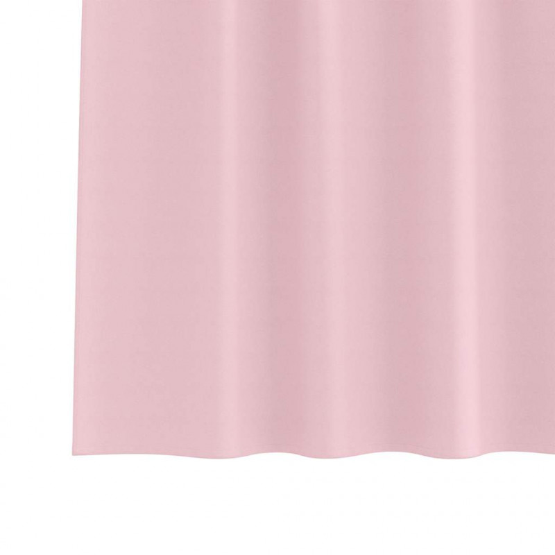 Firany blackout z kółkami 2 pcs Dziecięcy róż 175 x 140 cm
