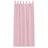 Firany blackout z kółkami 2 pcs Dziecięcy róż 225 x 140 cm