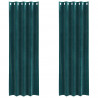 Zasłony zaciemniające 2 pcs Ciemna zieleń 140 x 245 cm Aksamit