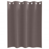 Firany blackout z kółkami 2 pcs Ciemny brąz 140 x 140 cm