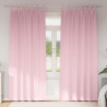 Firany blackout z kółkami 2 pcs Dziecięcy róż 245 x 140 cm