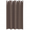 Firany blackout z kółkami 2 pcs Ciemny brąz 175 x 140 cm