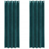 Zasłony zaciemniające 2 pcs Ciemna zieleń 140 x 260 cm Aksamit