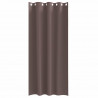Firany blackout z kółkami 2 pcs Ciemny brąz 225 x 140 cm