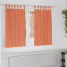 Firany blackout z kółkami 2 pcs terakota 140 x 140 cm Poliester