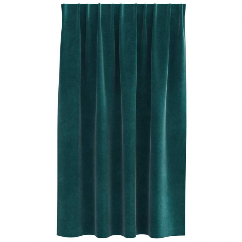 Zasłony zaciemniające 2 pcs Ciemna zieleń 140 x 140 cm Aksamit