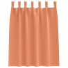 Firany blackout z kółkami 2 pcs terakota 140 x 140 cm Poliester