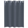 Firany blackout z kółkami 2 pcs Antracyt 140 x 140 cm Poliester