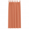 Firany blackout z kółkami 2 pcs terakota 225 x 140 cm Poliester