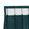 Zasłony zaciemniające 2 pcs Ciemna zieleń 140 x 225 cm Aksamit