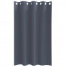 Firany blackout z kółkami 2 pcs Antracyt 175 x 140 cm Poliester