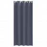 Firany blackout z kółkami 2 pcs Antracyt 225 x 140 cm Poliester