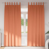 Firany blackout z kółkami 2 pcs terakota 260 x 140 cm Poliester