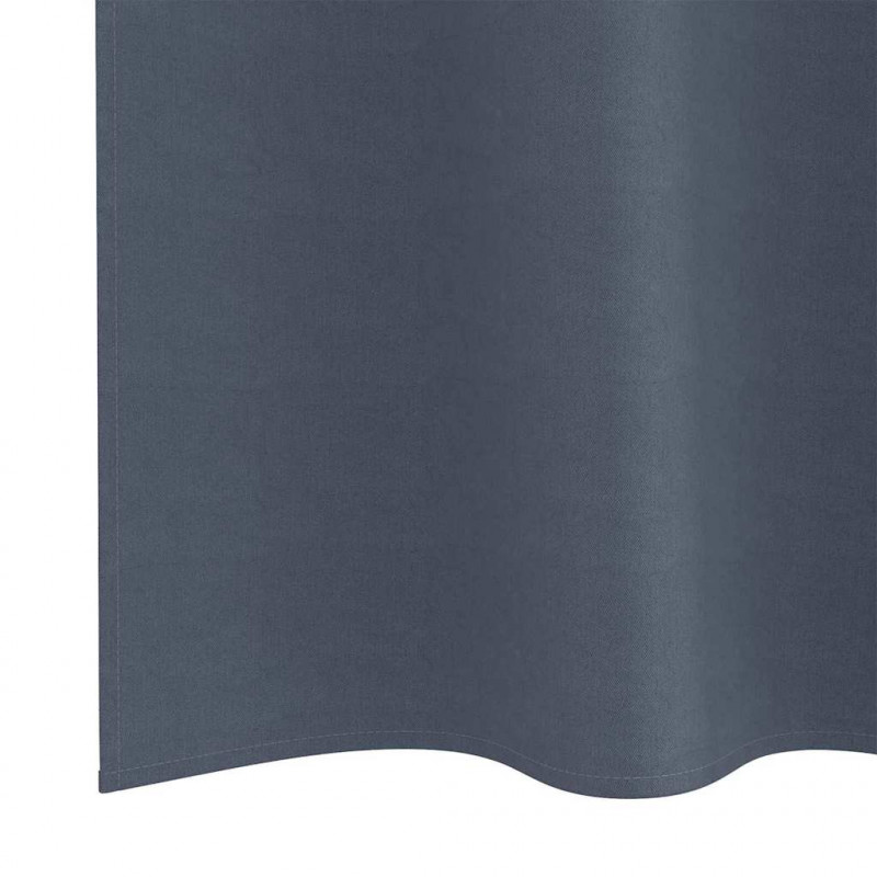 Firany blackout z kółkami 2 pcs Antracyt 260 x 140 cm Poliester