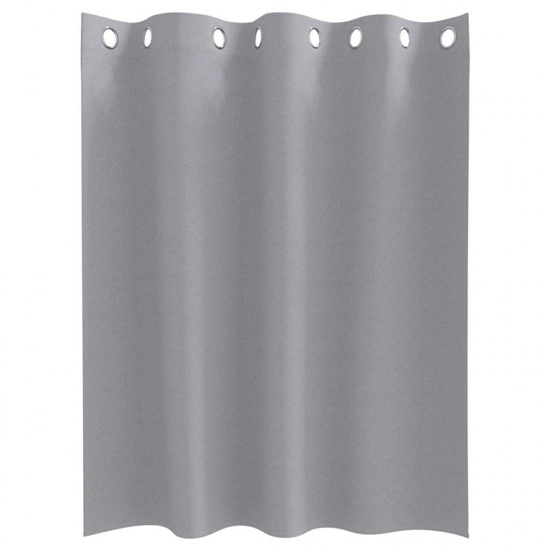 Firany blackout z kółkami 2 pcs Jasnoszary 140 x 140 cm