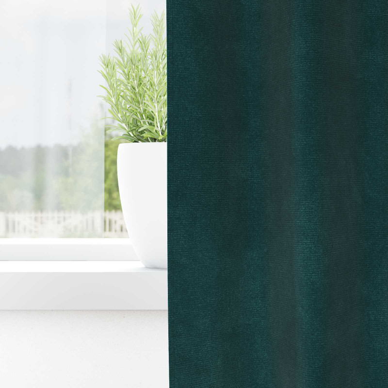 Zasłony zaciemniające 2 pcs Ciemna zieleń 140 x 260 cm Aksamit