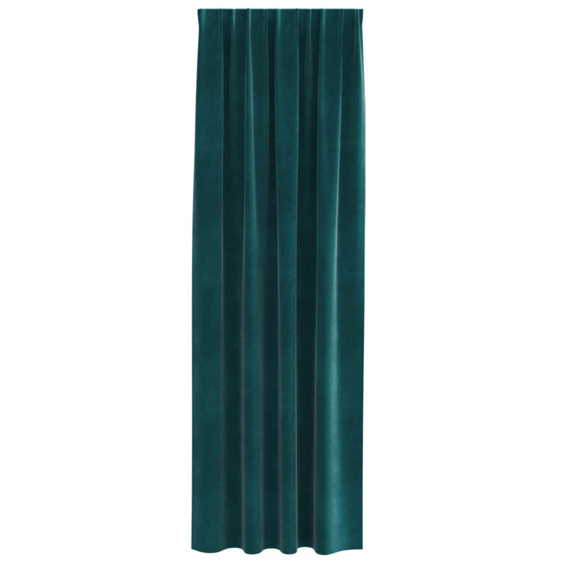 Zasłony zaciemniające 2 pcs Ciemna zieleń 140 x 260 cm Aksamit