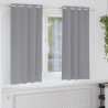 Firany blackout z kółkami 2 pcs Jasnoszary 175 x 140 cm