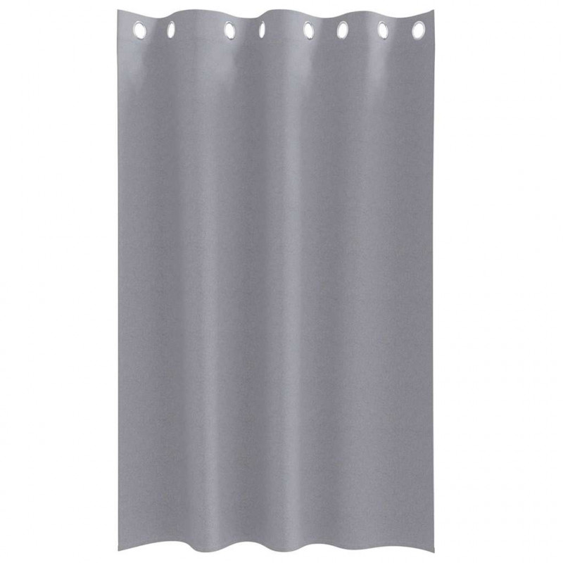 Firany blackout z kółkami 2 pcs Jasnoszary 175 x 140 cm