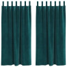 Zasłony zaciemniające 2 pcs Ciemna zieleń 140 x 175 cm Aksamit