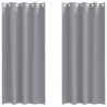 Firany blackout z kółkami 2 pcs Jasnoszary 245 x 140 cm