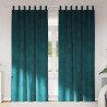 Zasłony zaciemniające 2 pcs Ciemna zieleń 140 x 225 cm Aksamit